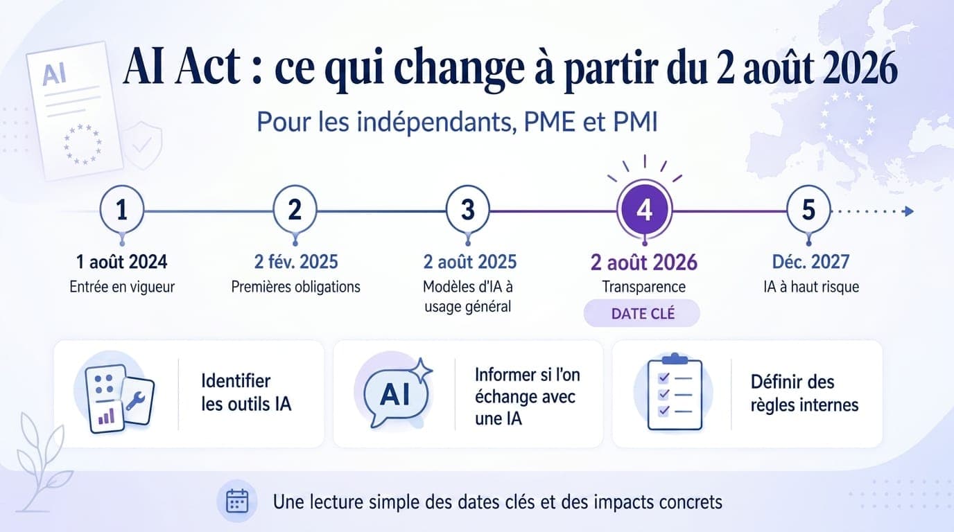 AI Act : qu'est-ce qui change à partir du 2 août 2026 ?